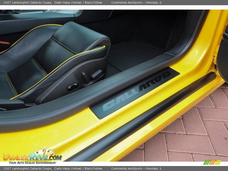 2007 Lamborghini Gallardo Coupe Giallo Halys (Yellow) / Black/Yellow Photo #18
