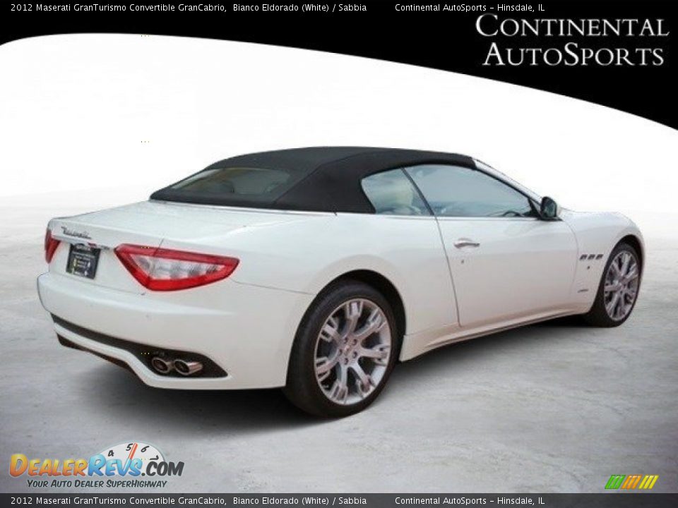 2012 Maserati GranTurismo Convertible GranCabrio Bianco Eldorado (White) / Sabbia Photo #6