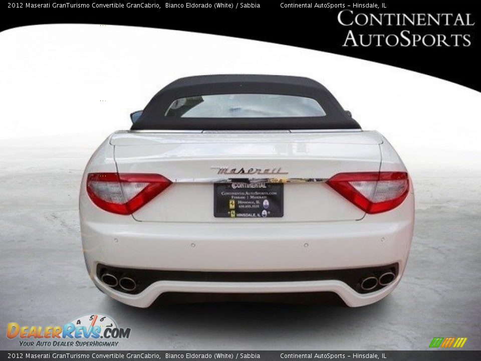 2012 Maserati GranTurismo Convertible GranCabrio Bianco Eldorado (White) / Sabbia Photo #7