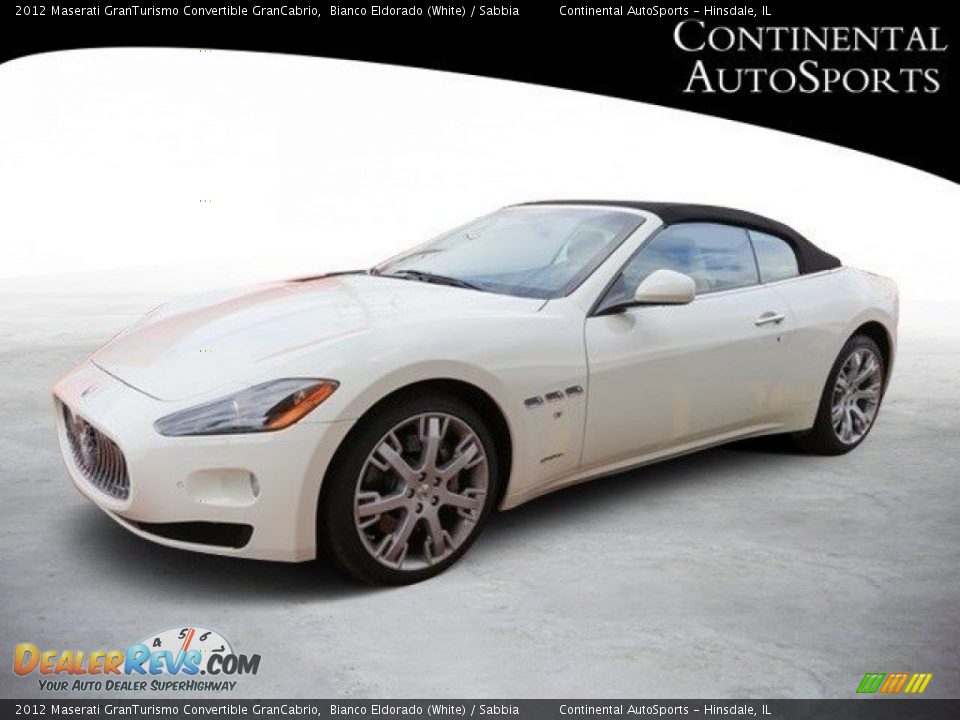 2012 Maserati GranTurismo Convertible GranCabrio Bianco Eldorado (White) / Sabbia Photo #10