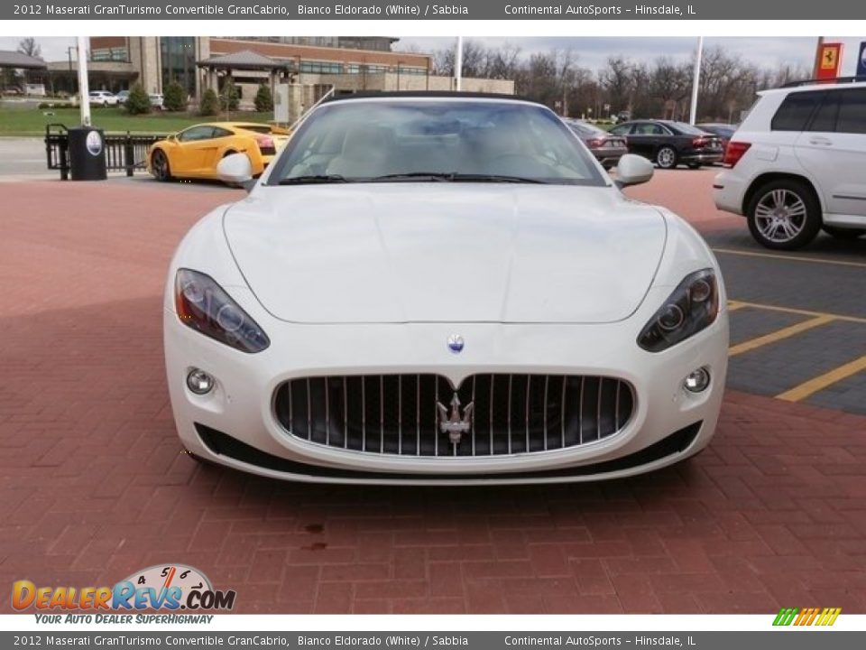 2012 Maserati GranTurismo Convertible GranCabrio Bianco Eldorado (White) / Sabbia Photo #11