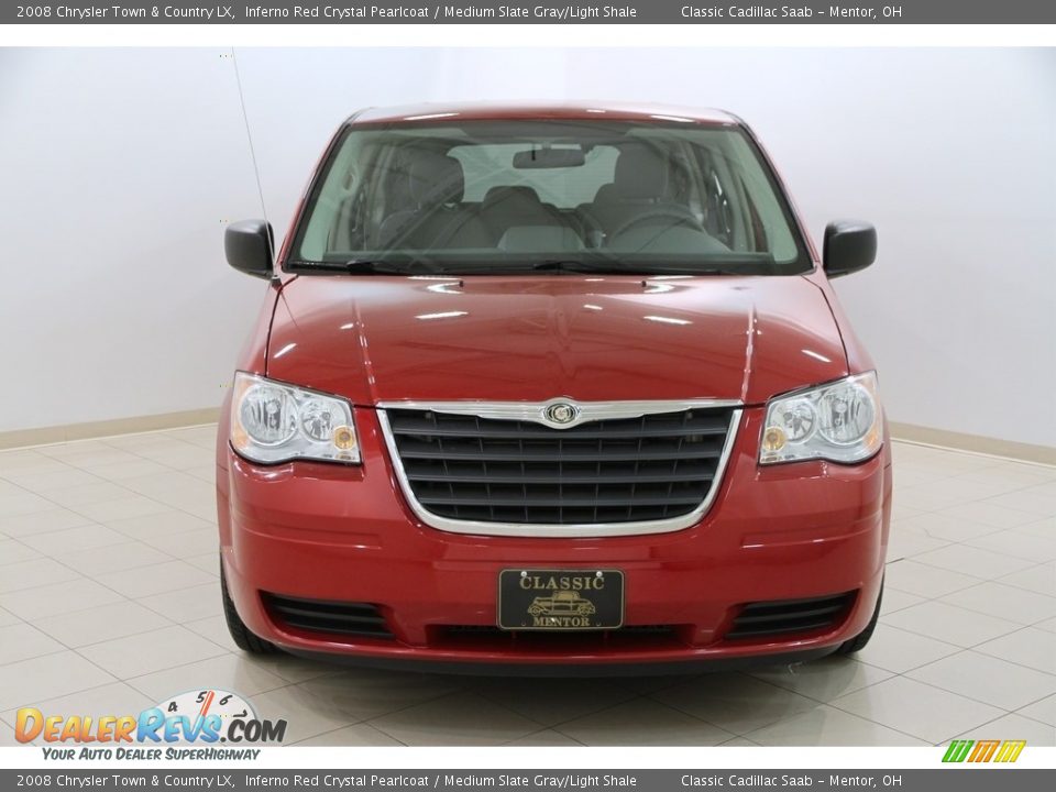2008 Chrysler Town & Country LX Inferno Red Crystal Pearlcoat / Medium Slate Gray/Light Shale Photo #2