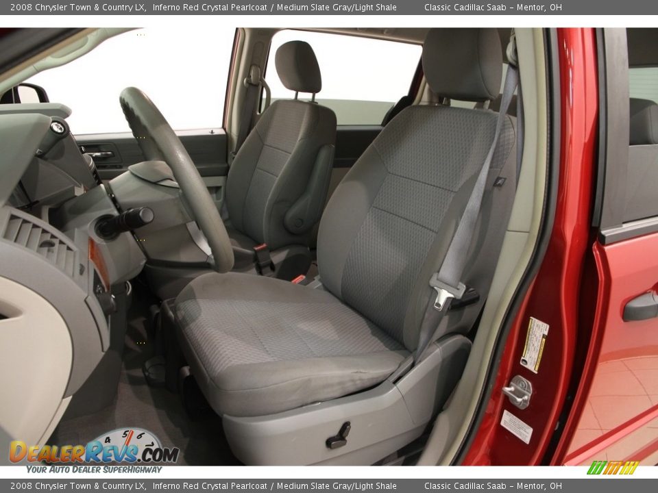 2008 Chrysler Town & Country LX Inferno Red Crystal Pearlcoat / Medium Slate Gray/Light Shale Photo #6