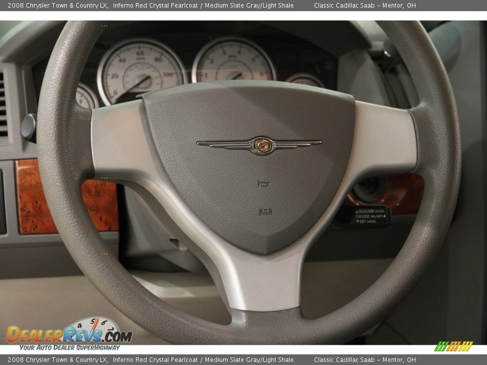 2008 Chrysler Town & Country LX Inferno Red Crystal Pearlcoat / Medium Slate Gray/Light Shale Photo #7