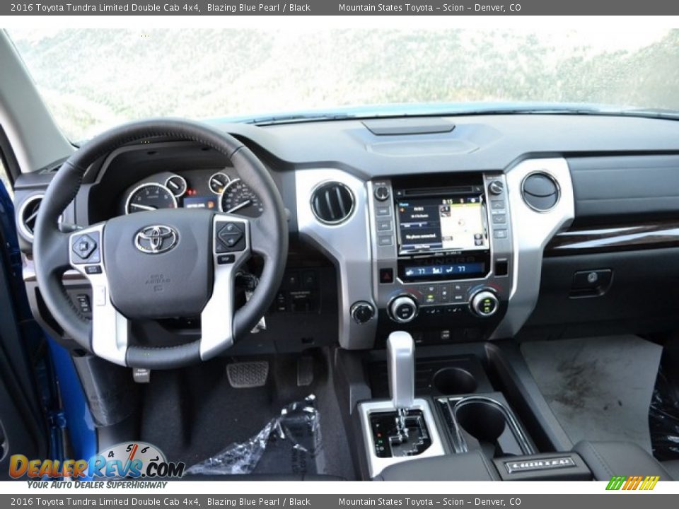 2016 Toyota Tundra Limited Double Cab 4x4 Blazing Blue Pearl / Black Photo #6