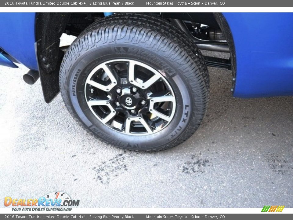 2016 Toyota Tundra Limited Double Cab 4x4 Blazing Blue Pearl / Black Photo #11