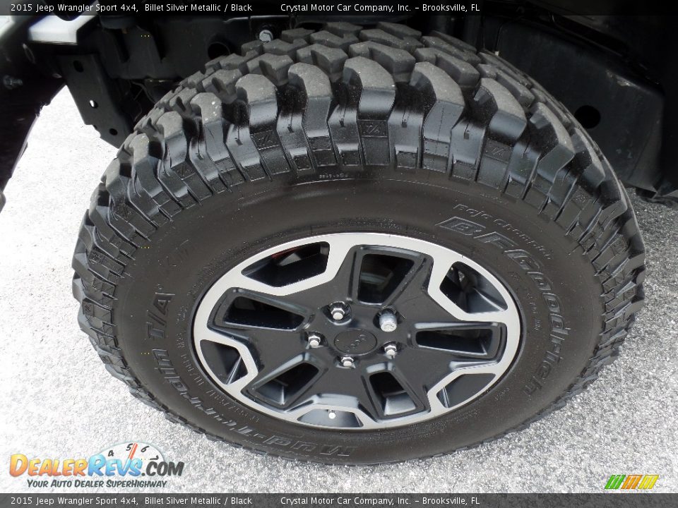 2015 Jeep Wrangler Sport 4x4 Billet Silver Metallic / Black Photo #14