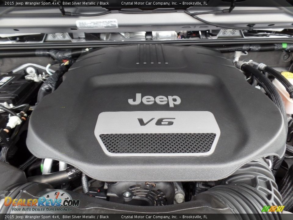 2015 Jeep Wrangler Sport 4x4 Billet Silver Metallic / Black Photo #16
