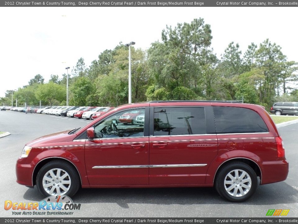 2012 Chrysler Town & Country Touring Deep Cherry Red Crystal Pearl / Dark Frost Beige/Medium Frost Beige Photo #2