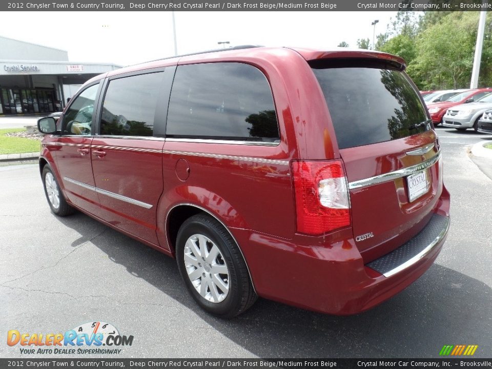 2012 Chrysler Town & Country Touring Deep Cherry Red Crystal Pearl / Dark Frost Beige/Medium Frost Beige Photo #3