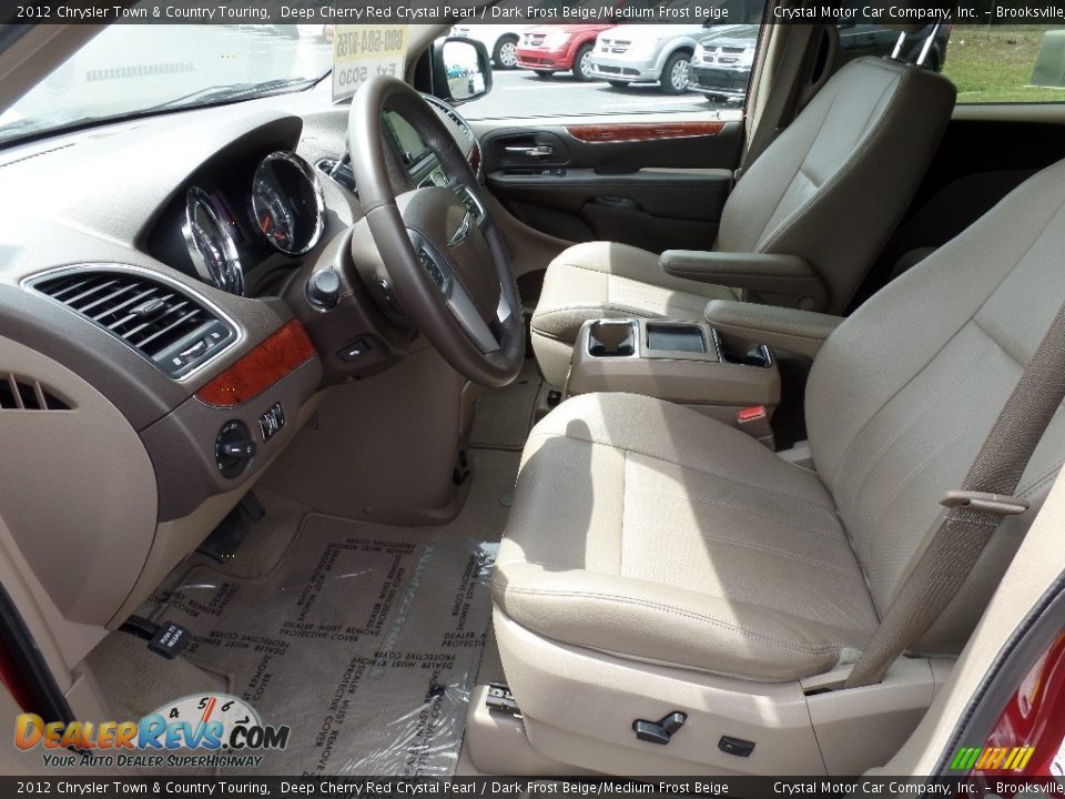 2012 Chrysler Town & Country Touring Deep Cherry Red Crystal Pearl / Dark Frost Beige/Medium Frost Beige Photo #4