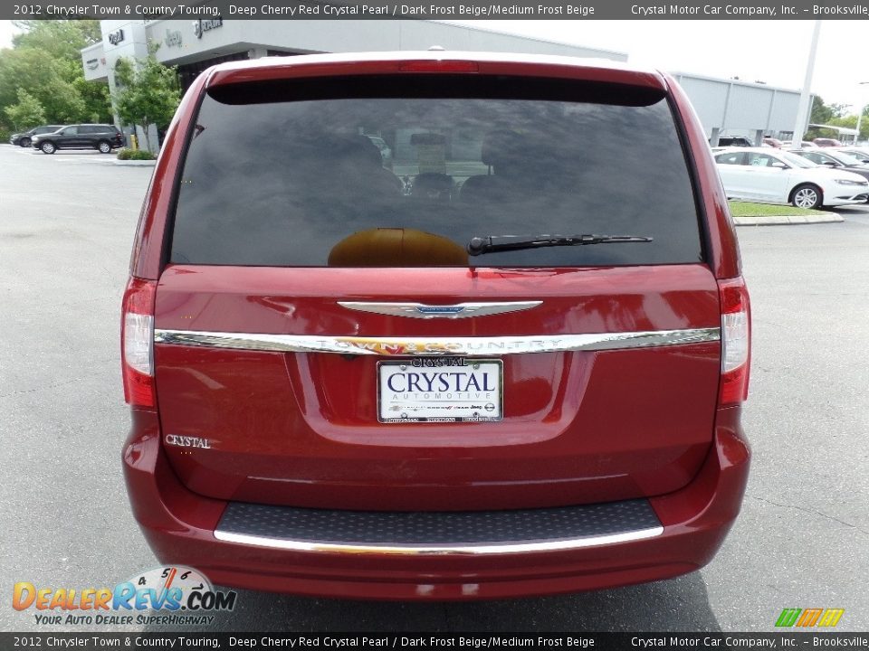 2012 Chrysler Town & Country Touring Deep Cherry Red Crystal Pearl / Dark Frost Beige/Medium Frost Beige Photo #10