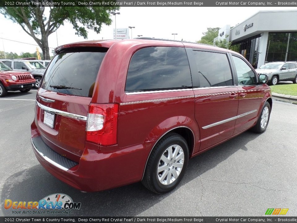 2012 Chrysler Town & Country Touring Deep Cherry Red Crystal Pearl / Dark Frost Beige/Medium Frost Beige Photo #11