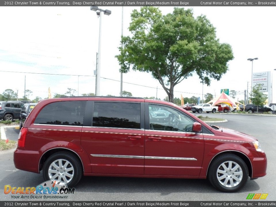 2012 Chrysler Town & Country Touring Deep Cherry Red Crystal Pearl / Dark Frost Beige/Medium Frost Beige Photo #12