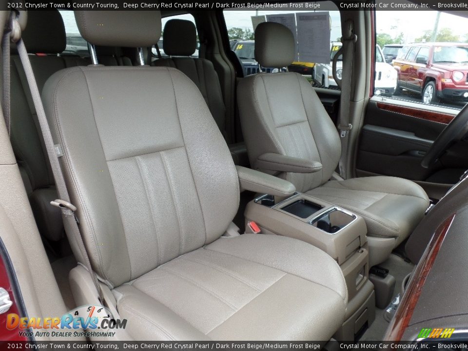 2012 Chrysler Town & Country Touring Deep Cherry Red Crystal Pearl / Dark Frost Beige/Medium Frost Beige Photo #15