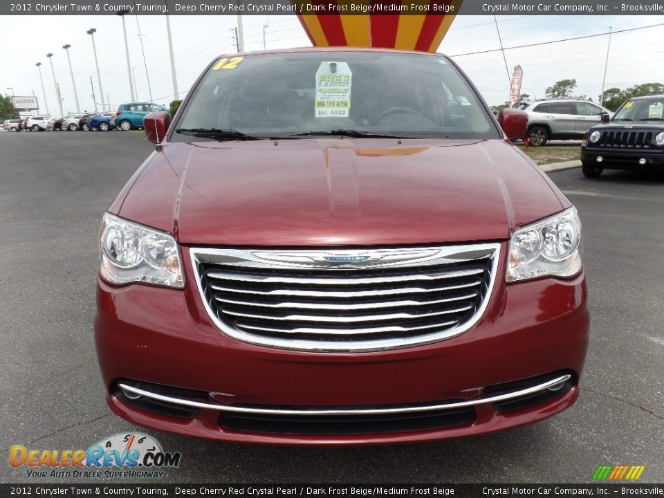 2012 Chrysler Town & Country Touring Deep Cherry Red Crystal Pearl / Dark Frost Beige/Medium Frost Beige Photo #16
