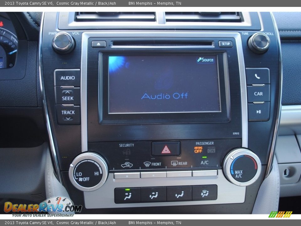 2013 Toyota Camry SE V6 Cosmic Gray Metallic / Black/Ash Photo #16