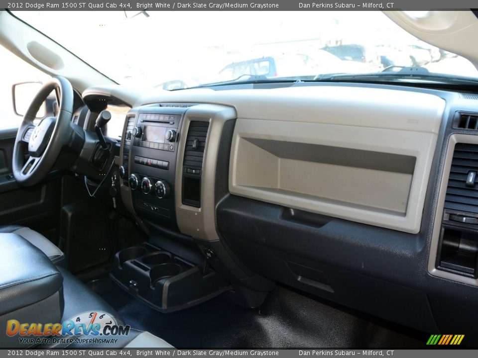 2012 Dodge Ram 1500 ST Quad Cab 4x4 Bright White / Dark Slate Gray/Medium Graystone Photo #18