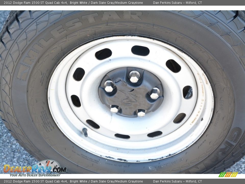 2012 Dodge Ram 1500 ST Quad Cab 4x4 Bright White / Dark Slate Gray/Medium Graystone Photo #24
