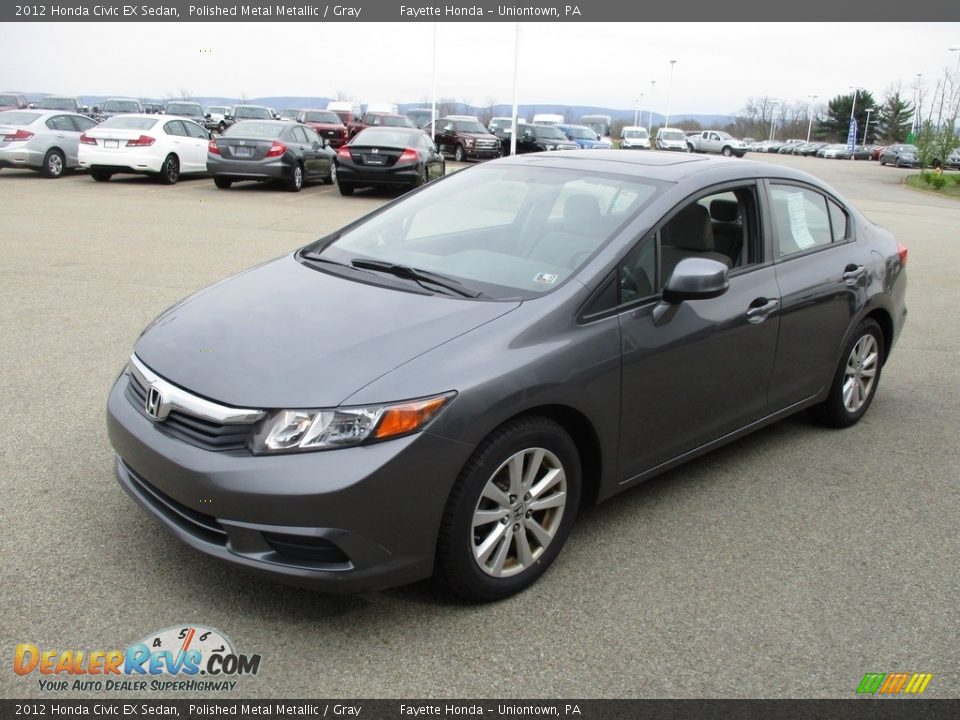 2012 Honda Civic EX Sedan Polished Metal Metallic / Gray Photo #5