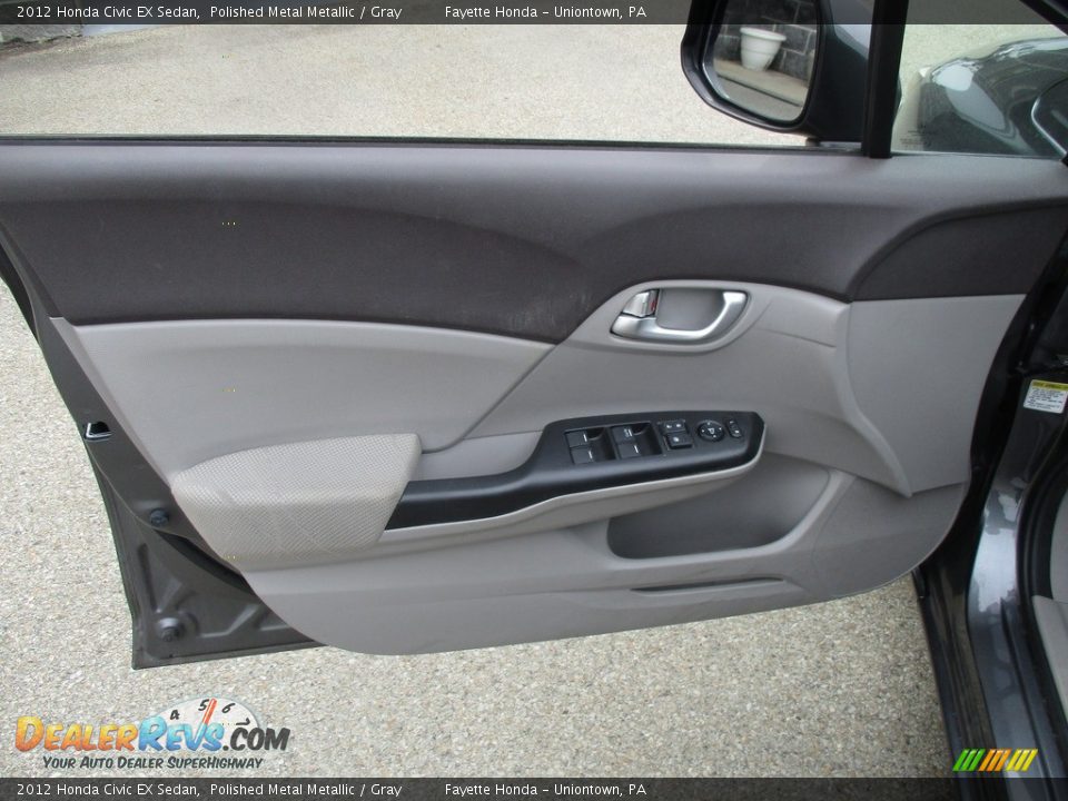 2012 Honda Civic EX Sedan Polished Metal Metallic / Gray Photo #6