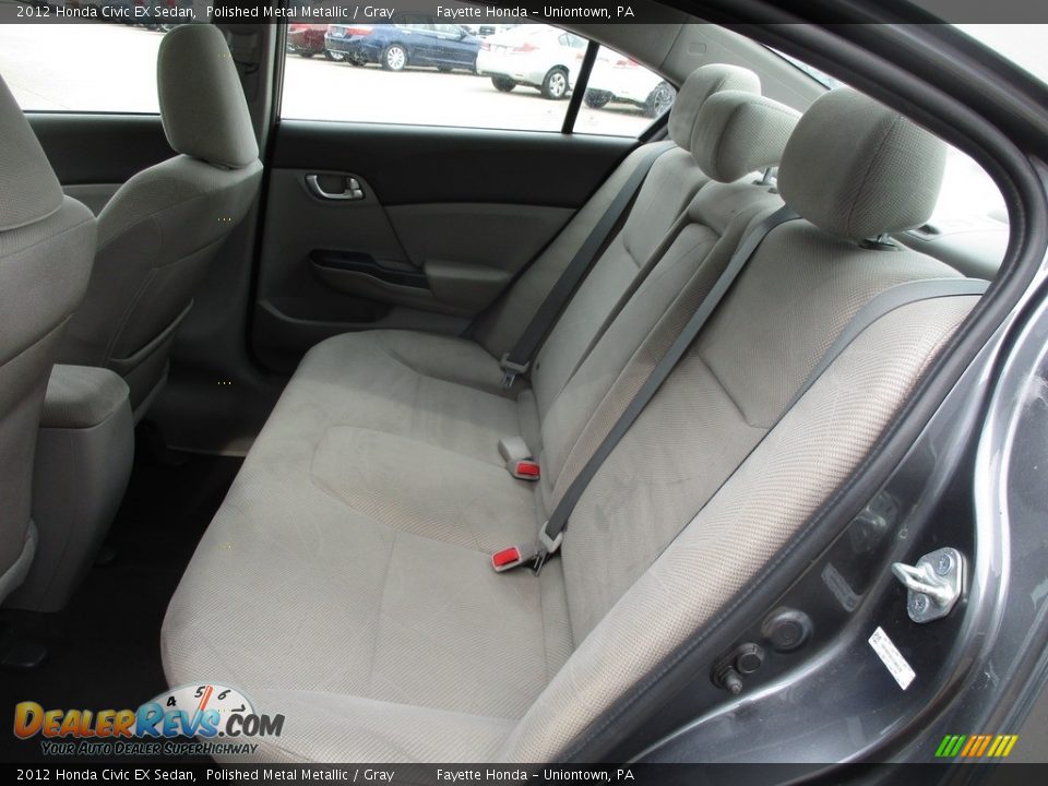 2012 Honda Civic EX Sedan Polished Metal Metallic / Gray Photo #8
