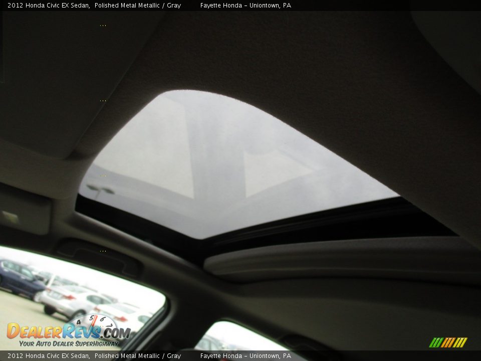 2012 Honda Civic EX Sedan Polished Metal Metallic / Gray Photo #10