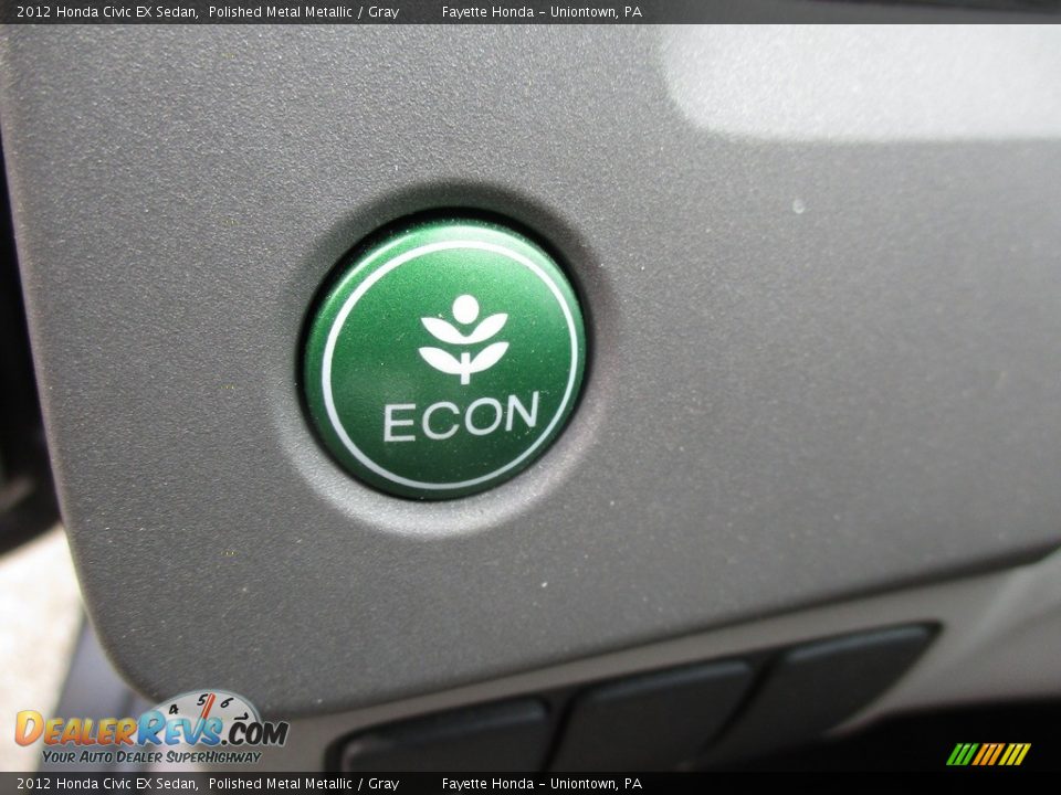 2012 Honda Civic EX Sedan Polished Metal Metallic / Gray Photo #12