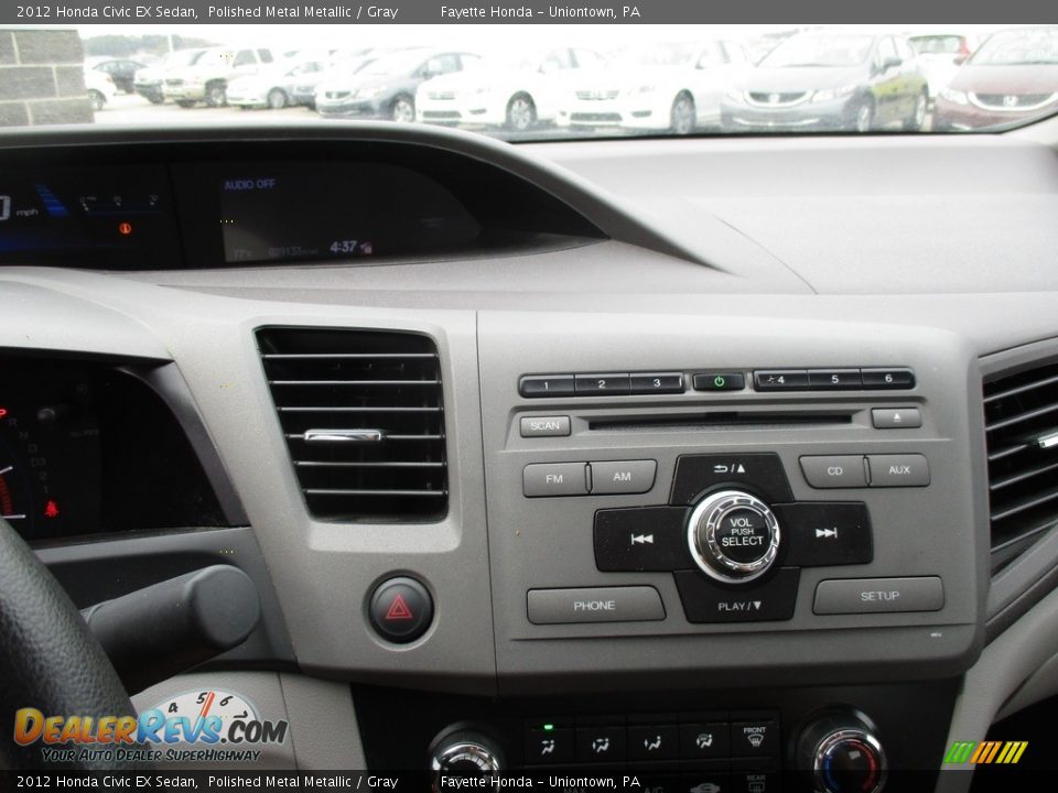 2012 Honda Civic EX Sedan Polished Metal Metallic / Gray Photo #14