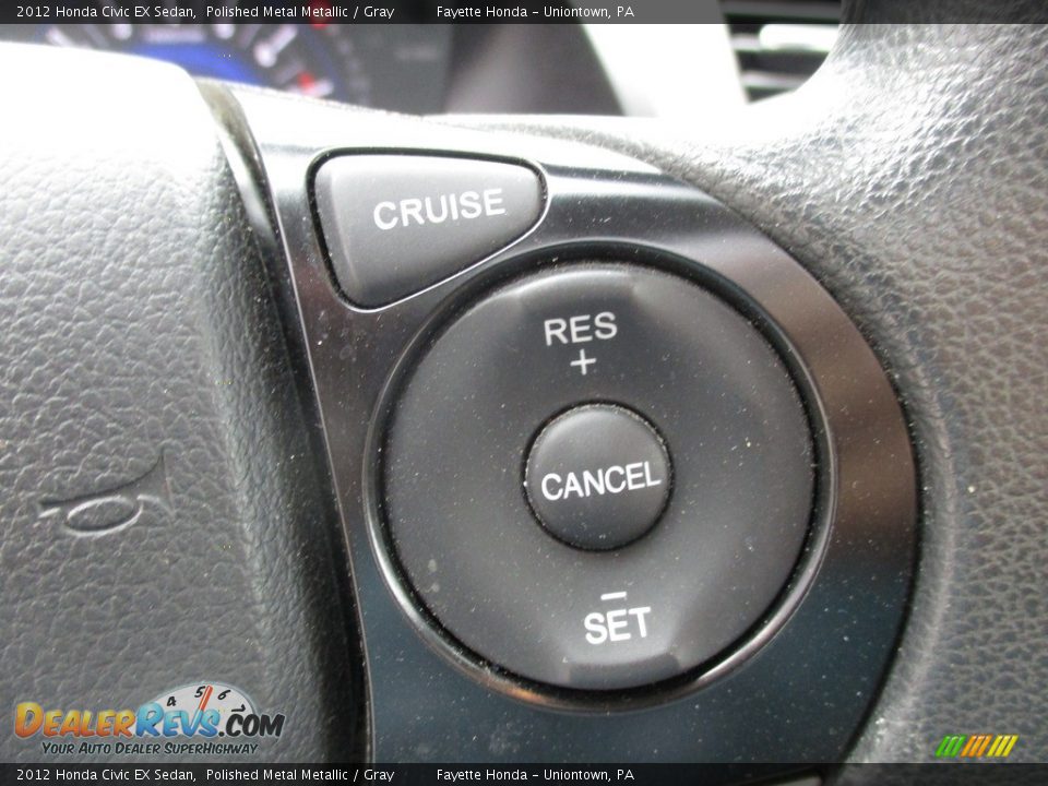 2012 Honda Civic EX Sedan Polished Metal Metallic / Gray Photo #15