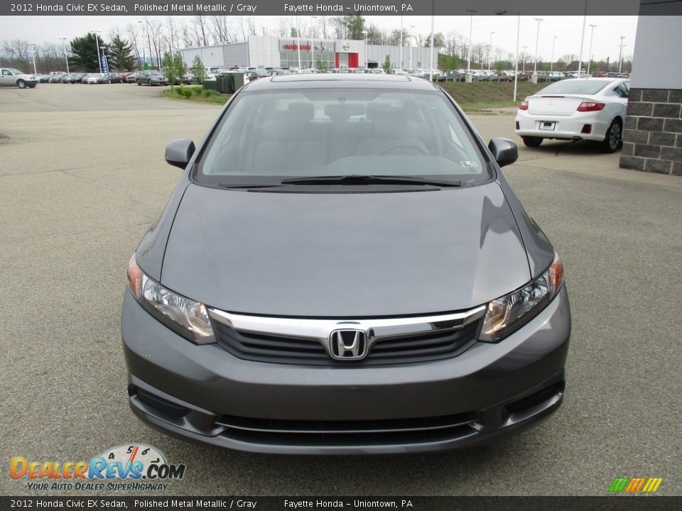 2012 Honda Civic EX Sedan Polished Metal Metallic / Gray Photo #19