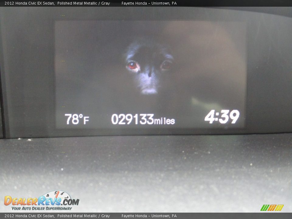 2012 Honda Civic EX Sedan Polished Metal Metallic / Gray Photo #20
