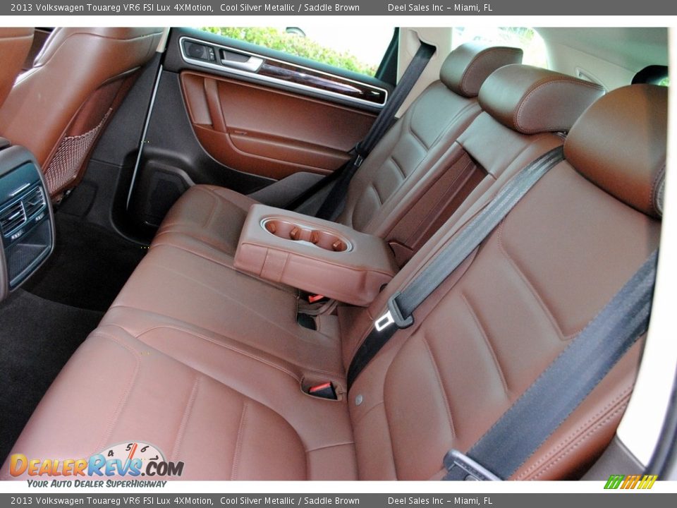 2013 Volkswagen Touareg VR6 FSI Lux 4XMotion Cool Silver Metallic / Saddle Brown Photo #12