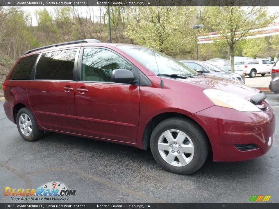 2008 Toyota Sienna LE Salsa Red Pearl / Stone Photo #1