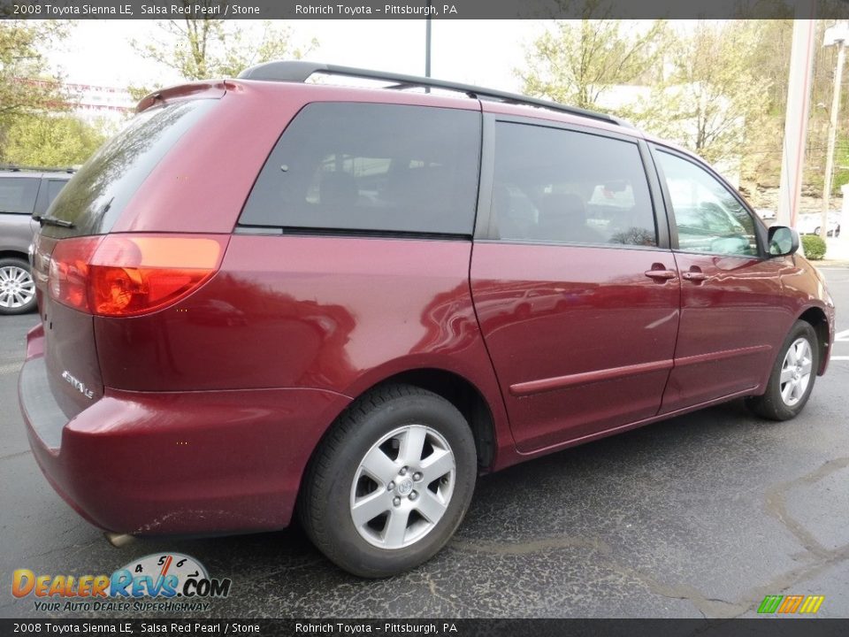 2008 Toyota Sienna LE Salsa Red Pearl / Stone Photo #4