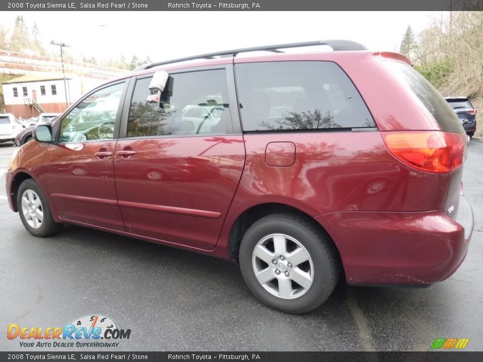 2008 Toyota Sienna LE Salsa Red Pearl / Stone Photo #6