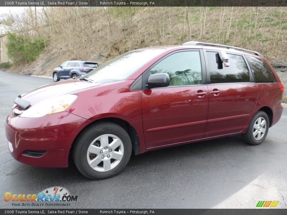 2008 Toyota Sienna LE Salsa Red Pearl / Stone Photo #8