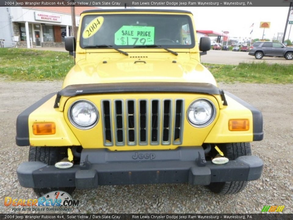 2004 Jeep Wrangler Rubicon 4x4 Solar Yellow / Dark Slate Gray Photo #12