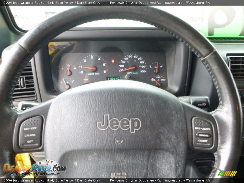 2004 Jeep Wrangler Rubicon 4x4 Solar Yellow / Dark Slate Gray Photo #15