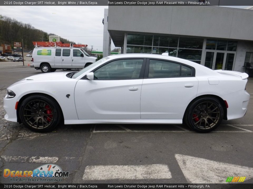 Bright White 2016 Dodge Charger SRT Hellcat Photo #2