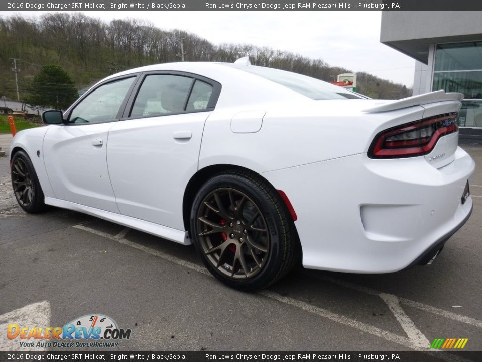 Bright White 2016 Dodge Charger SRT Hellcat Photo #3