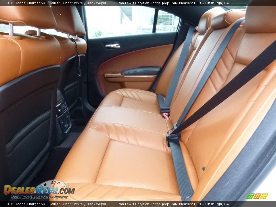 Rear Seat of 2016 Dodge Charger SRT Hellcat Photo #12