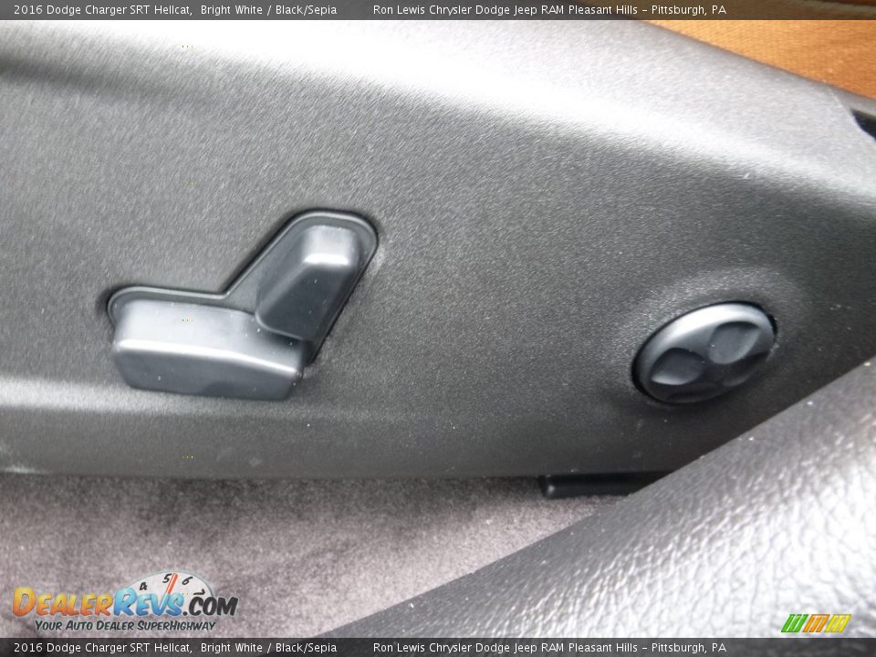 2016 Dodge Charger SRT Hellcat Bright White / Black/Sepia Photo #17