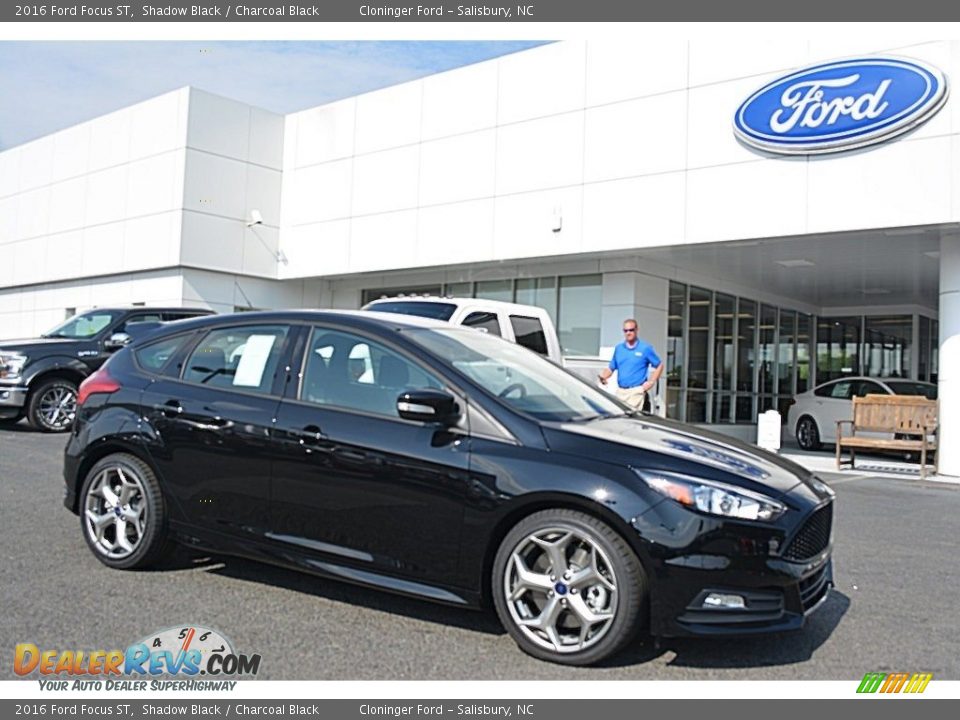 2016 Ford Focus ST Shadow Black / Charcoal Black Photo #1