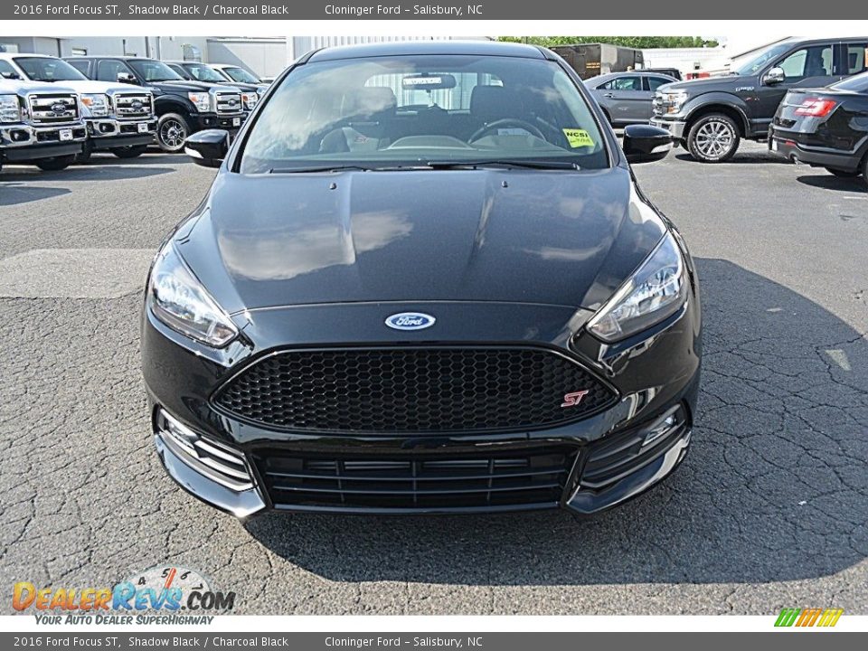 2016 Ford Focus ST Shadow Black / Charcoal Black Photo #4