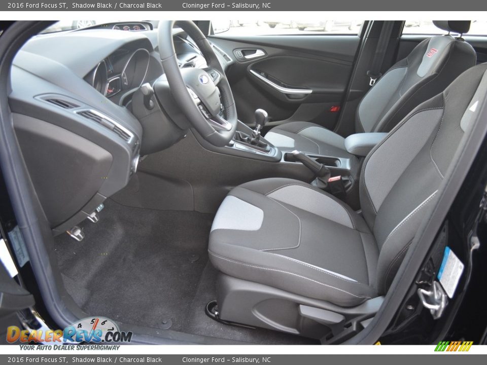 2016 Ford Focus ST Shadow Black / Charcoal Black Photo #6