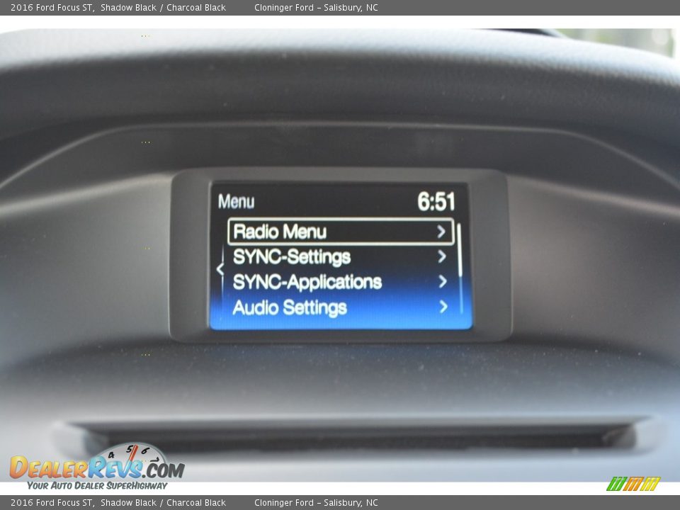 2016 Ford Focus ST Shadow Black / Charcoal Black Photo #11