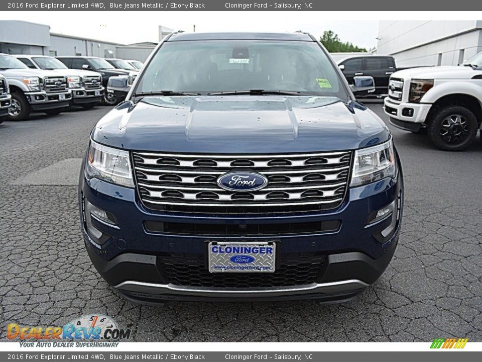 2016 Ford Explorer Limited 4WD Blue Jeans Metallic / Ebony Black Photo #4