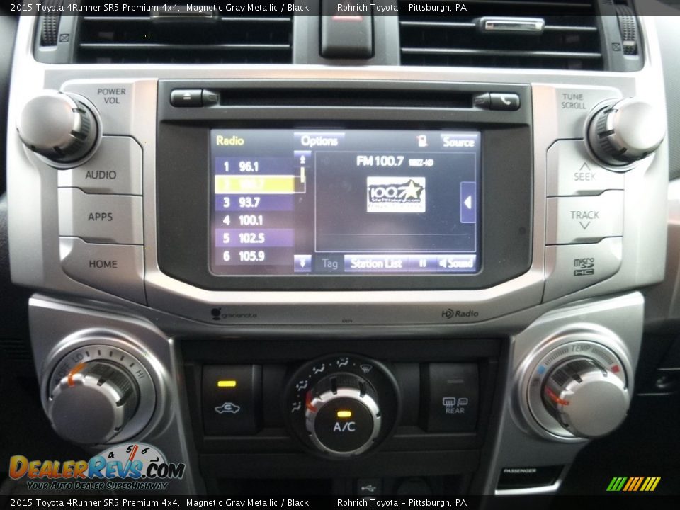 2015 Toyota 4Runner SR5 Premium 4x4 Magnetic Gray Metallic / Black Photo #24