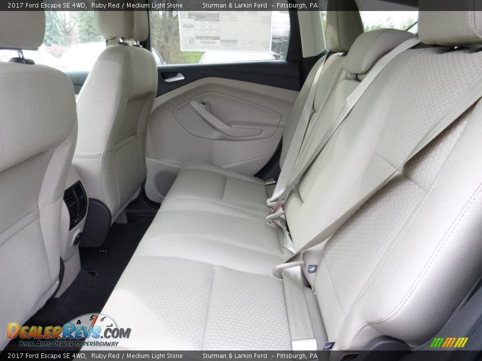 Rear Seat of 2017 Ford Escape SE 4WD Photo #8